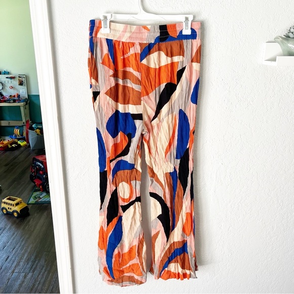 True Destinations Pants Women's Large Abstract Geo Hippie Retro Boho - Picture 6 of 9